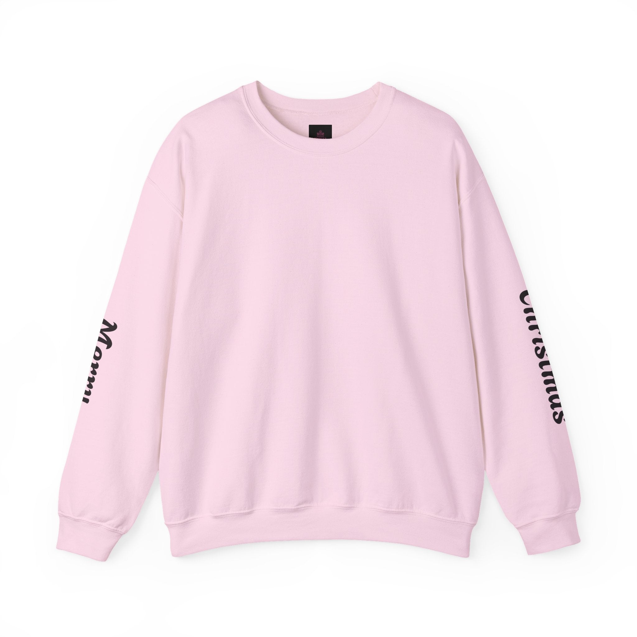 Christmas Crewneck Sweatshirt — Santa Sleigh Moon Graphic