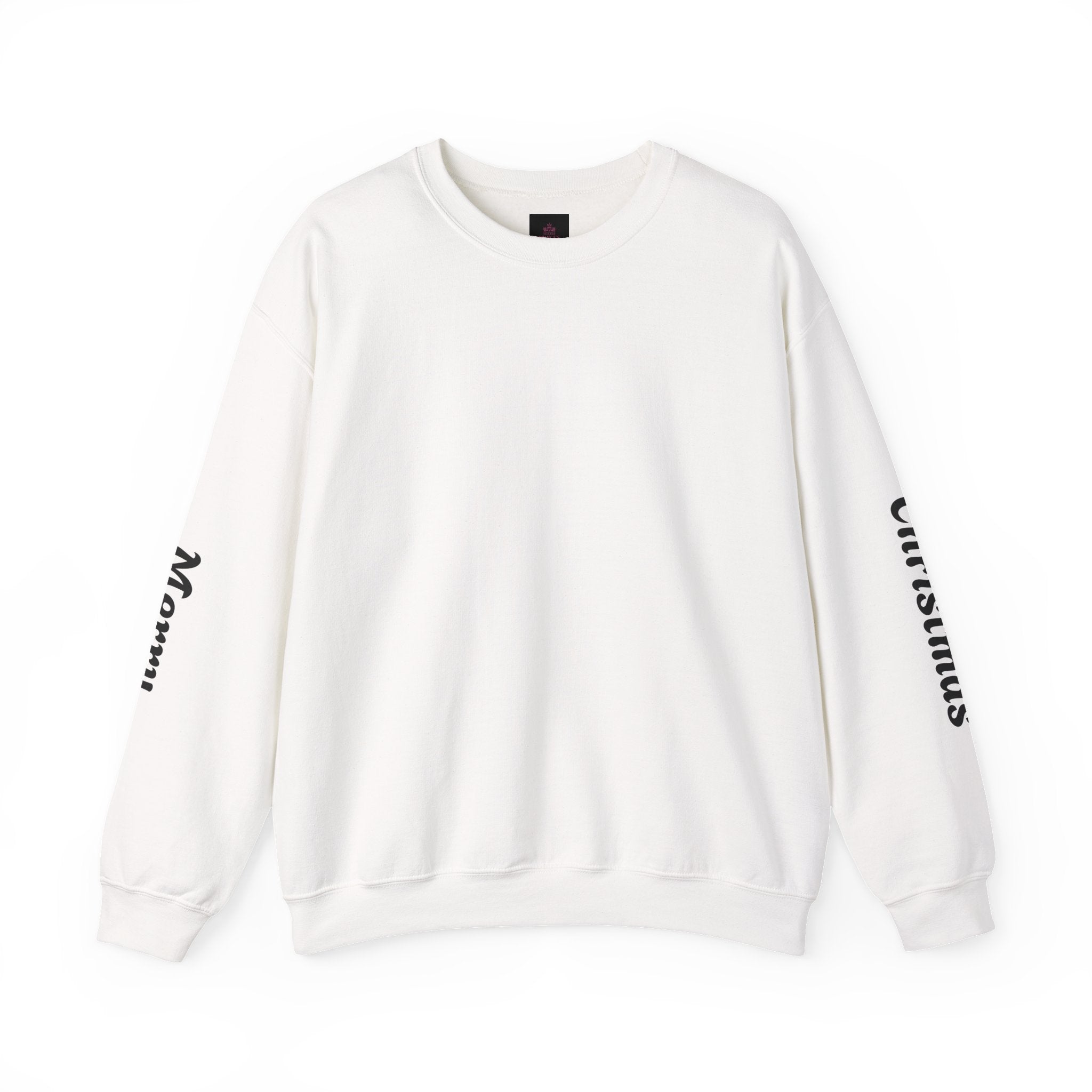 Christmas Crewneck Sweatshirt — Santa Sleigh Moon Graphic